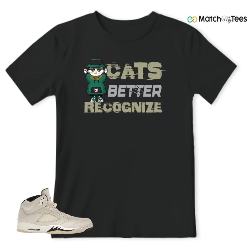 NIKE AIR JORDAN 5 RETRO SAIL SNEAKER Matching Tees t-shirt