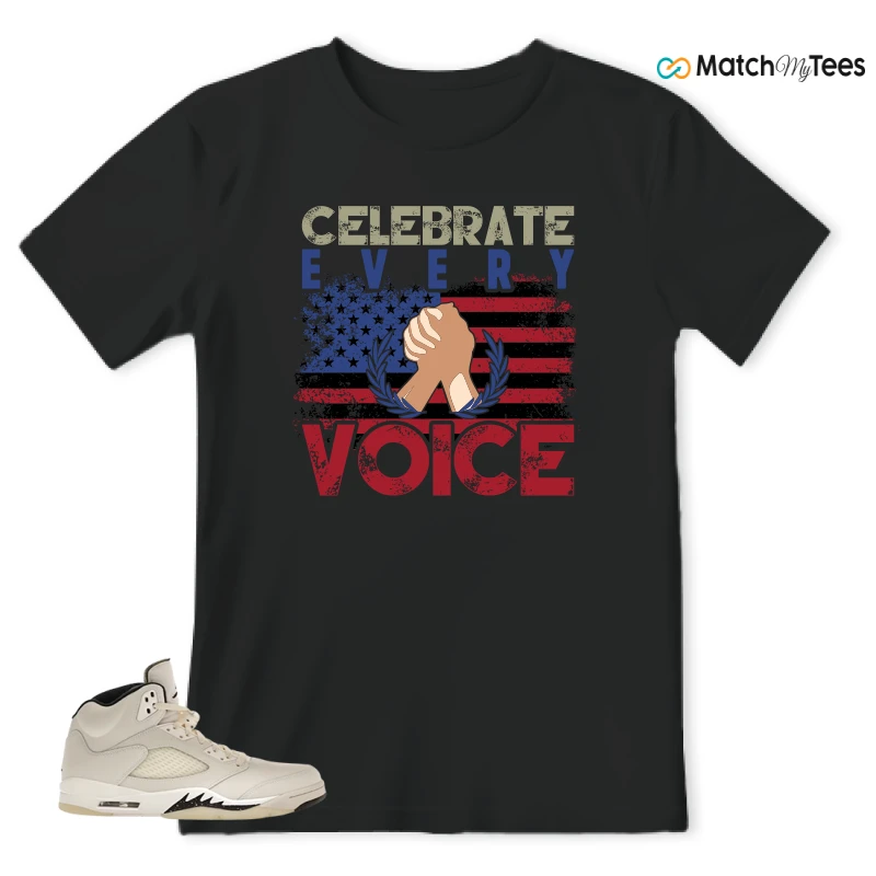 NIKE AIR JORDAN 5 RETRO SAIL SNEAKER Matching Tees t-shirt