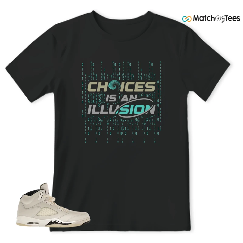 NIKE AIR JORDAN 5 RETRO SAIL SNEAKER Matching Tees t-shirt