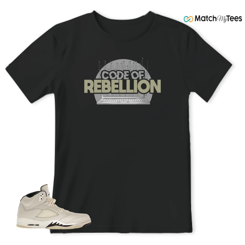 NIKE AIR JORDAN 5 RETRO SAIL SNEAKER Matching Tees t-shirt