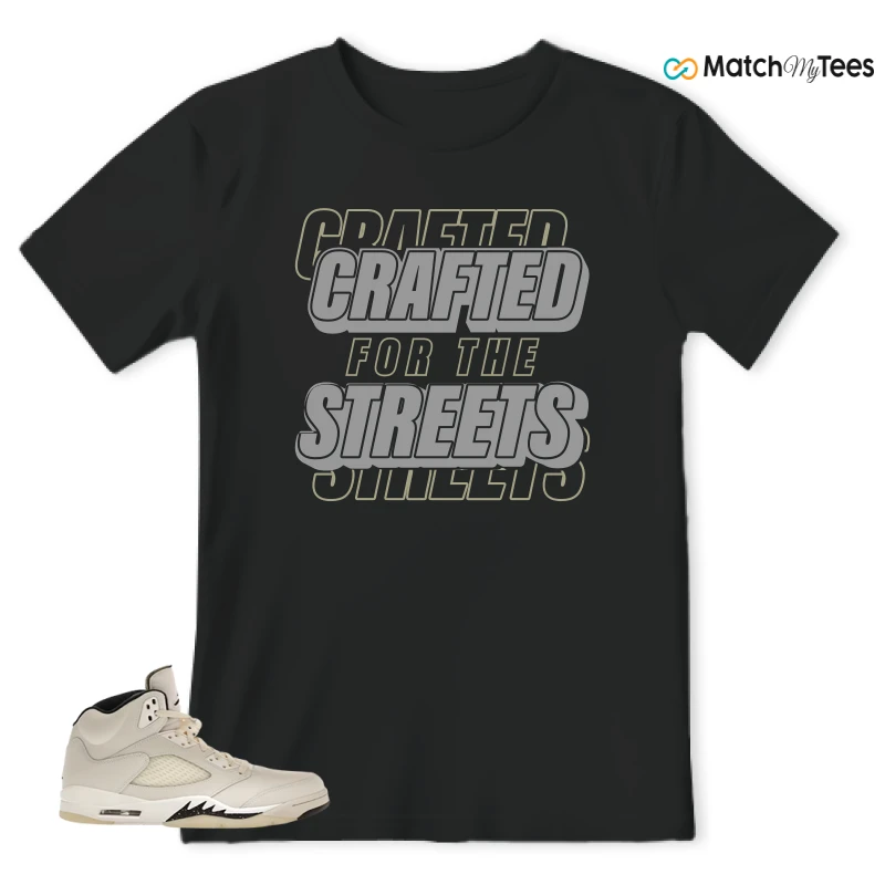 NIKE AIR JORDAN 5 RETRO SAIL SNEAKER Matching Tees t-shirt