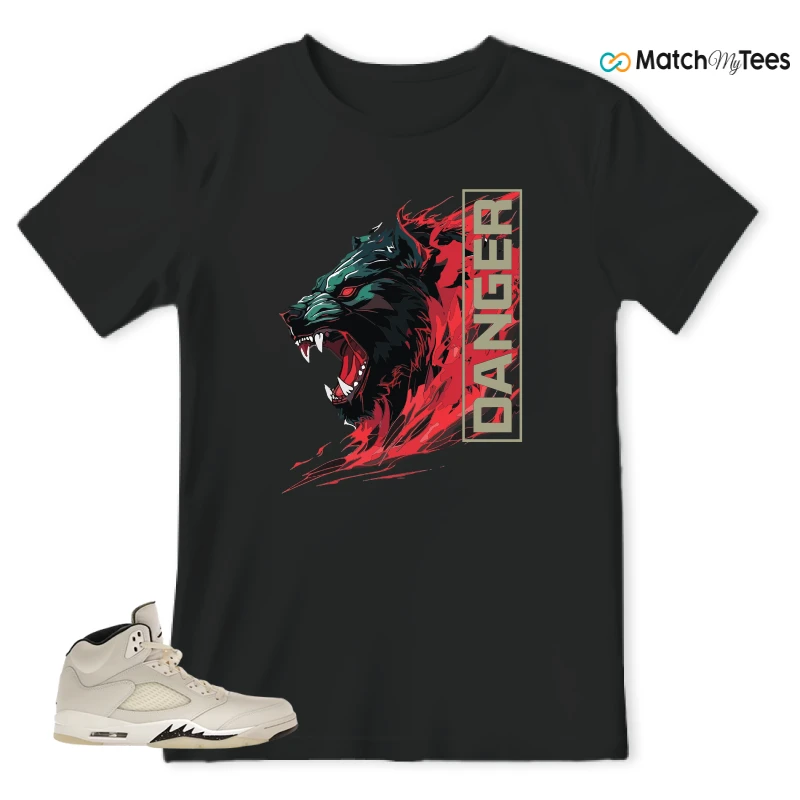 NIKE AIR JORDAN 5 RETRO SAIL SNEAKER Matching Tees t-shirt