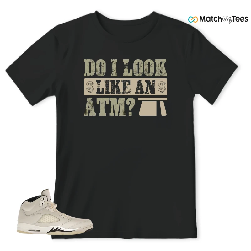 NIKE AIR JORDAN 5 RETRO SAIL SNEAKER Matching Tees t-shirt