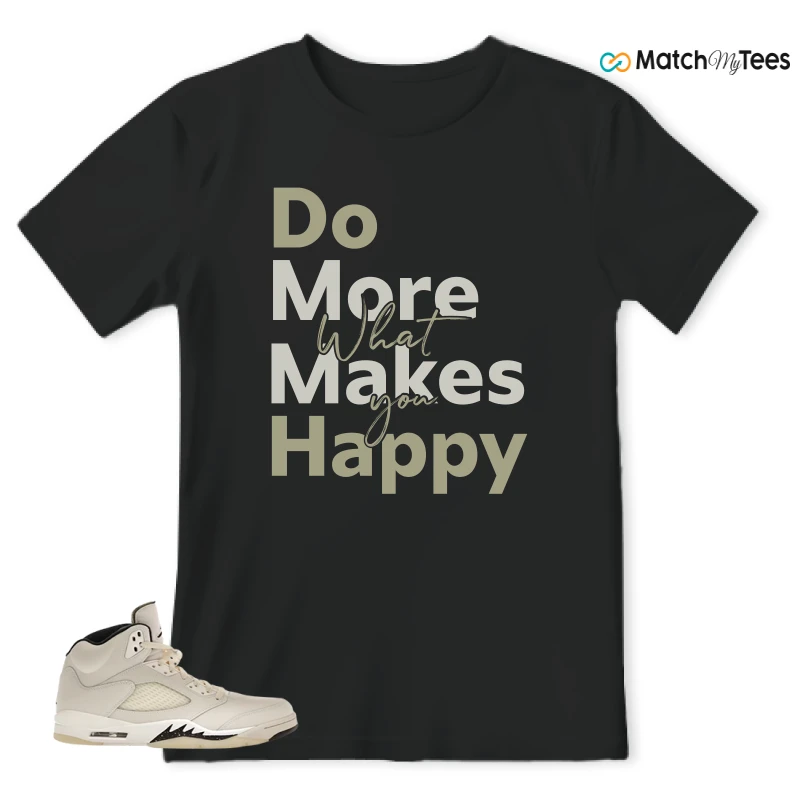 NIKE AIR JORDAN 5 RETRO SAIL SNEAKER Matching Tees t-shirt