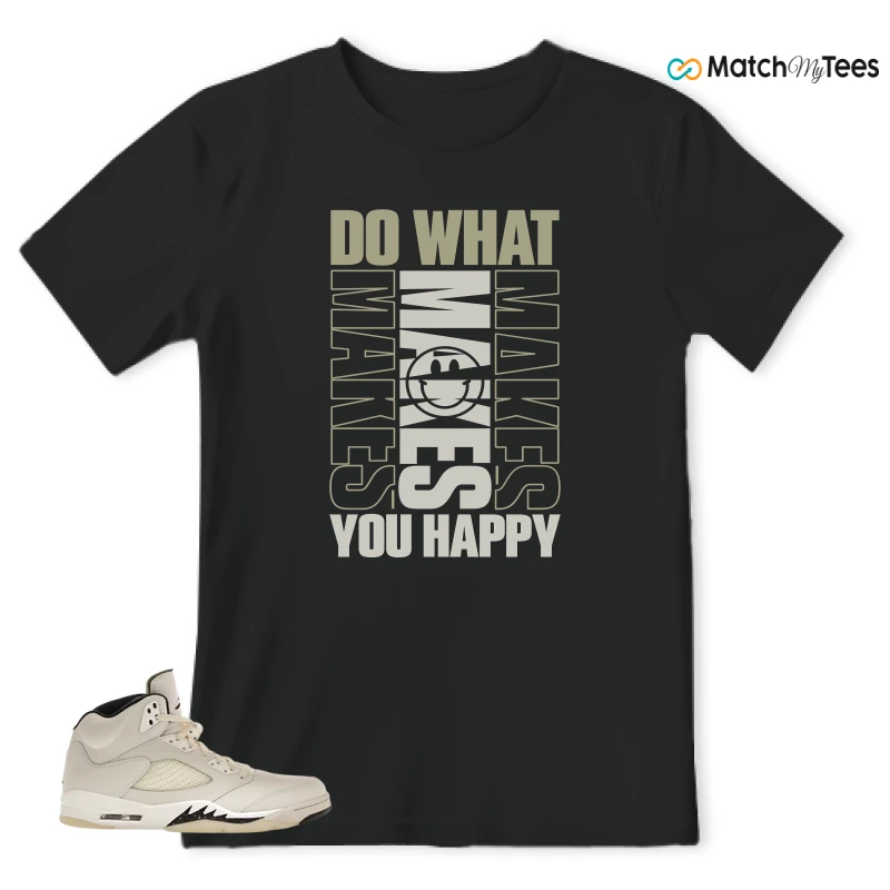 NIKE AIR JORDAN 5 RETRO SAIL SNEAKER Matching Tees t-shirt