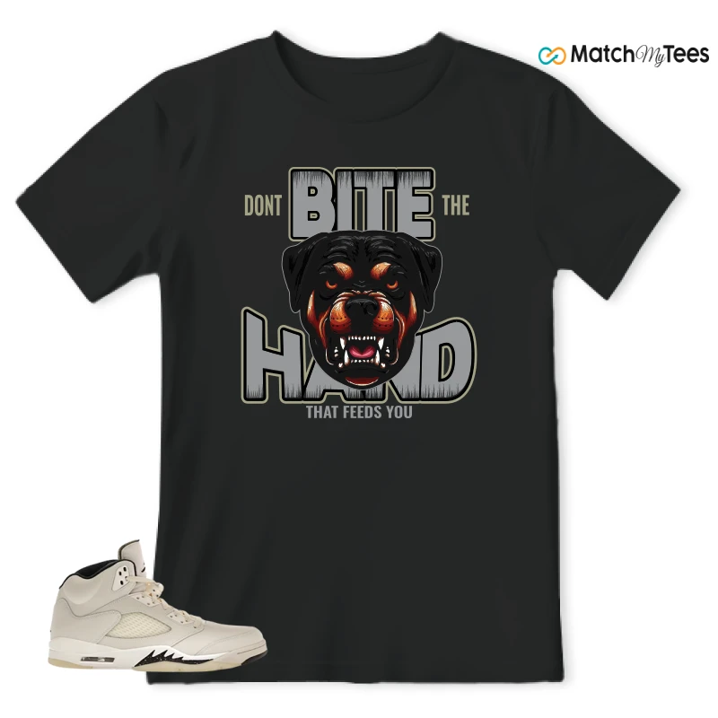 NIKE AIR JORDAN 5 RETRO SAIL SNEAKER Matching Tees t-shirt