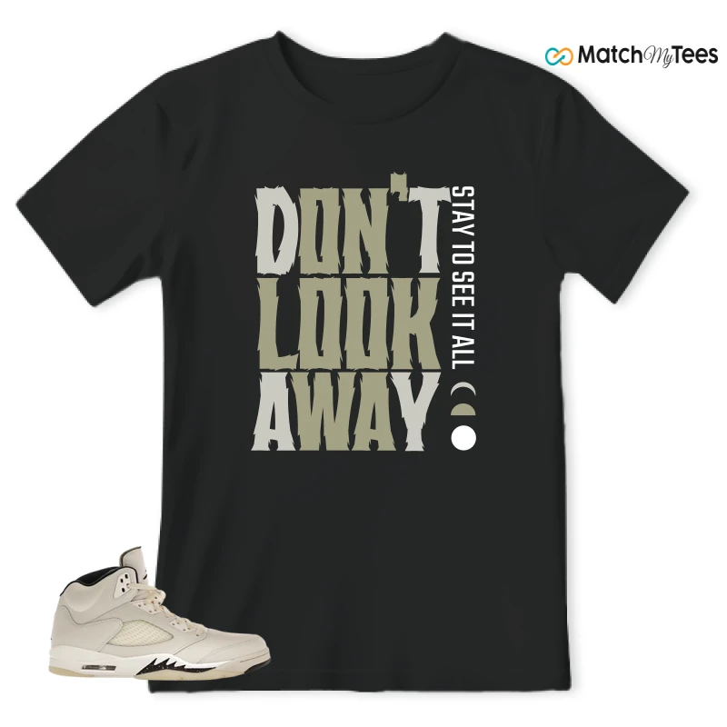 NIKE AIR JORDAN 5 RETRO SAIL SNEAKER Matching Tees t-shirt