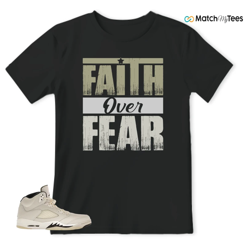 NIKE AIR JORDAN 5 RETRO SAIL SNEAKER Matching Tees t-shirt