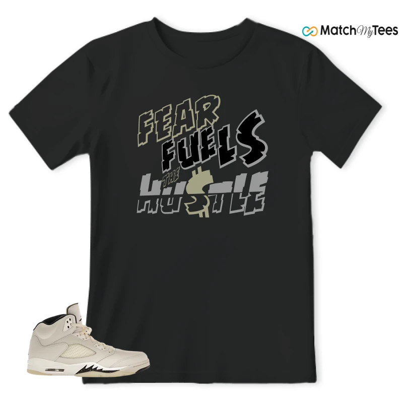 NIKE AIR JORDAN 5 RETRO SAIL SNEAKER Matching Tees t-shirt