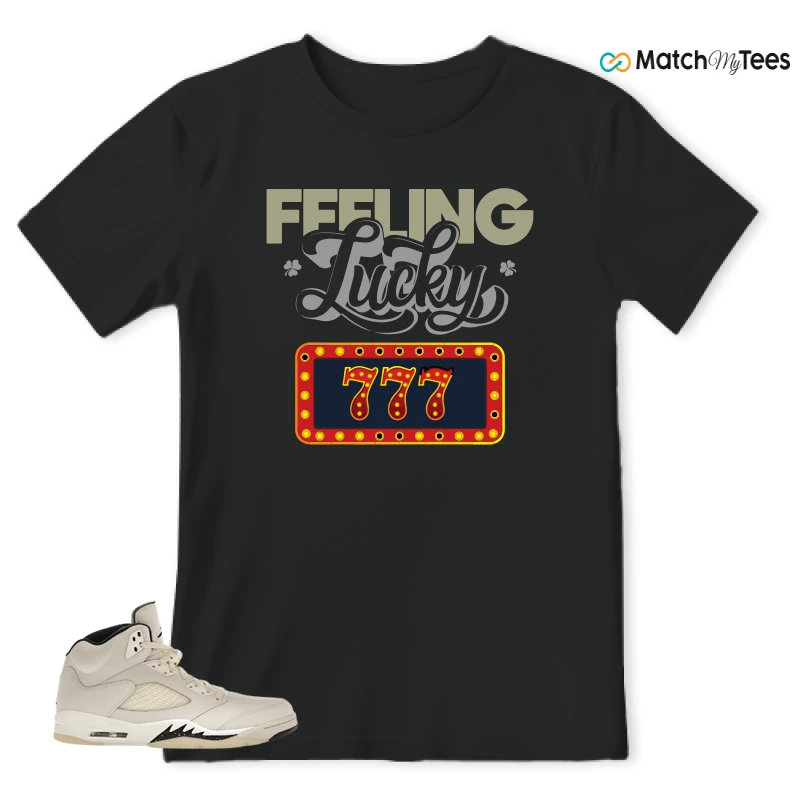 NIKE AIR JORDAN 5 RETRO SAIL SNEAKER Matching Tees t-shirt