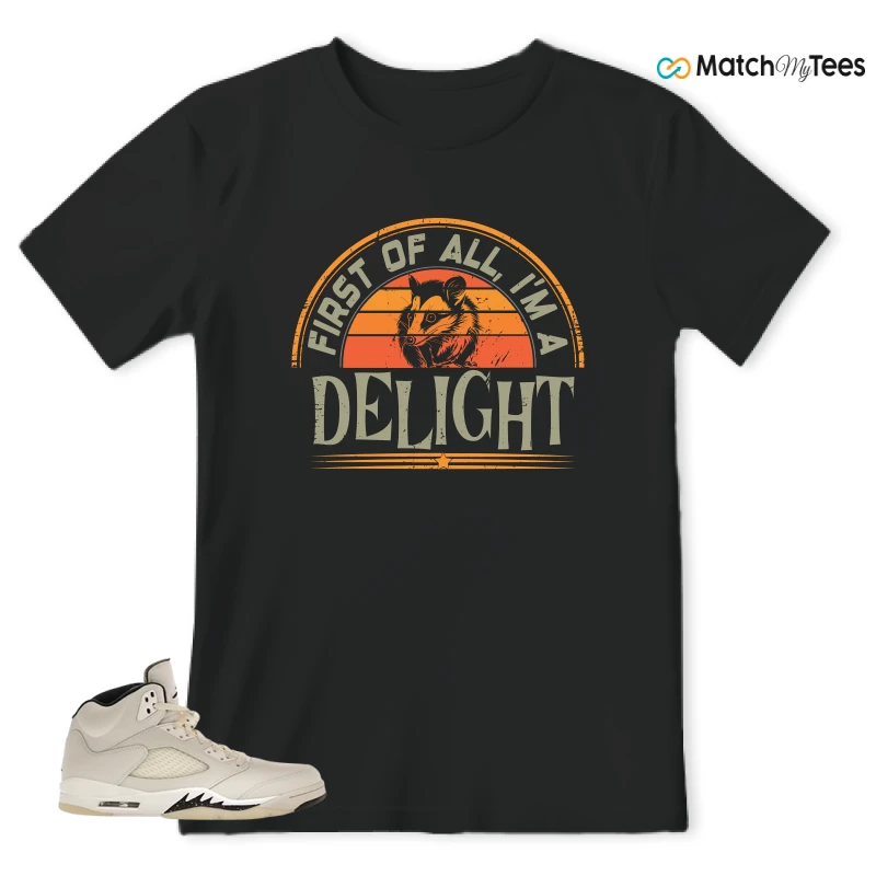 NIKE AIR JORDAN 5 RETRO SAIL SNEAKER Matching Tees t-shirt