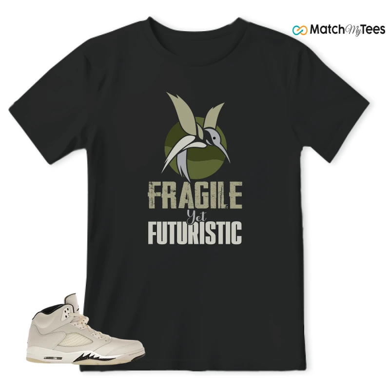 NIKE AIR JORDAN 5 RETRO SAIL SNEAKER Matching Tees t-shirt