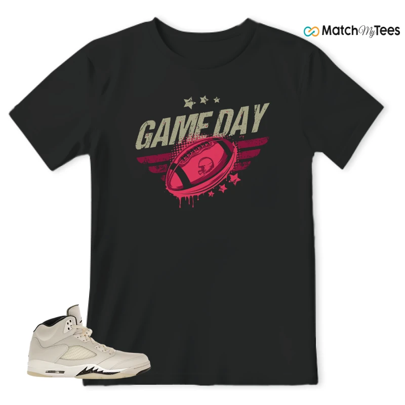 NIKE AIR JORDAN 5 RETRO SAIL SNEAKER Matching Tees t-shirt