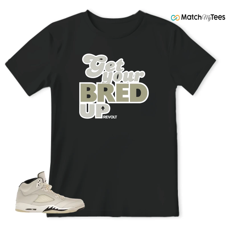 NIKE AIR JORDAN 5 RETRO SAIL SNEAKER Matching Tees t-shirt