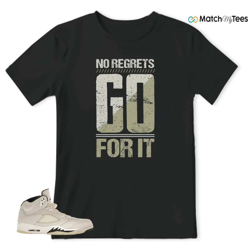 NIKE AIR JORDAN 5 RETRO SAIL SNEAKER Matching Tees t-shirt