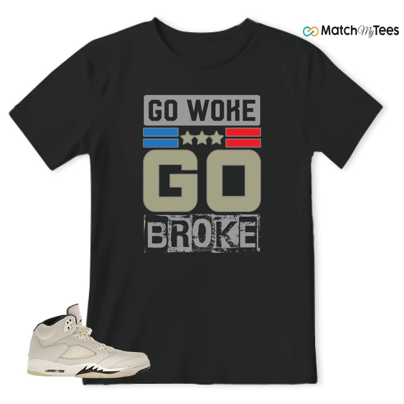 NIKE AIR JORDAN 5 RETRO SAIL SNEAKER Matching Tees t-shirt