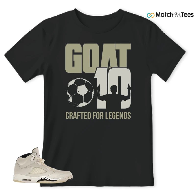 NIKE AIR JORDAN 5 RETRO SAIL SNEAKER Matching Tees t-shirt