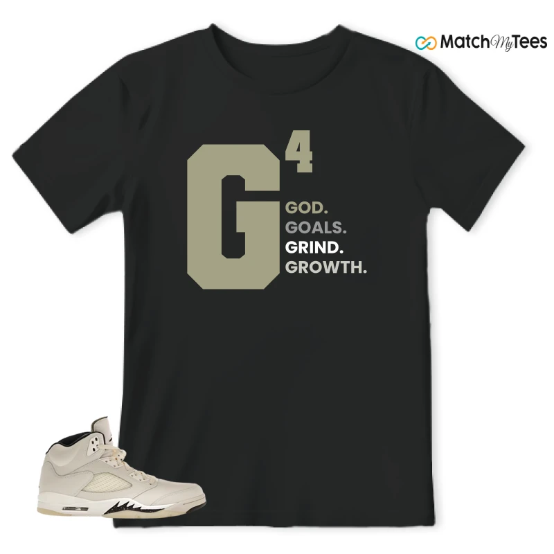 NIKE AIR JORDAN 5 RETRO SAIL SNEAKER Matching Tees t-shirt