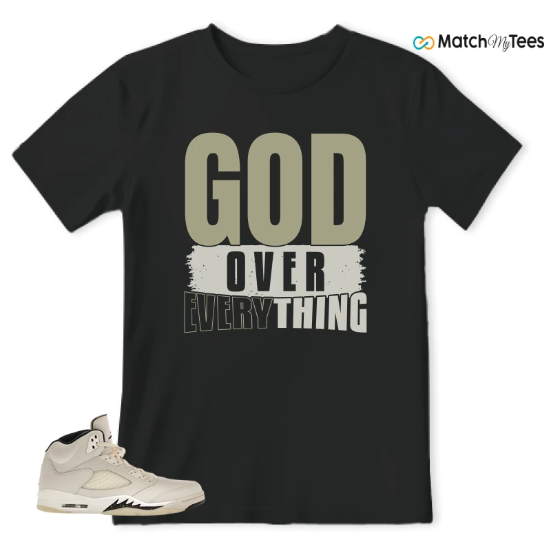 NIKE AIR JORDAN 5 RETRO SAIL SNEAKER Matching Tees t-shirt