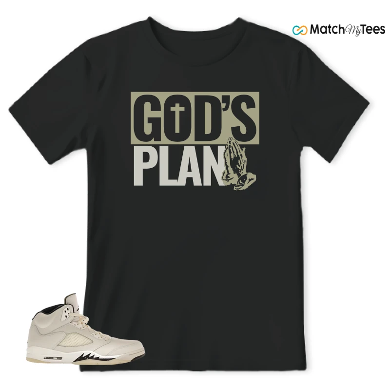 NIKE AIR JORDAN 5 RETRO SAIL SNEAKER Matching Tees t-shirt