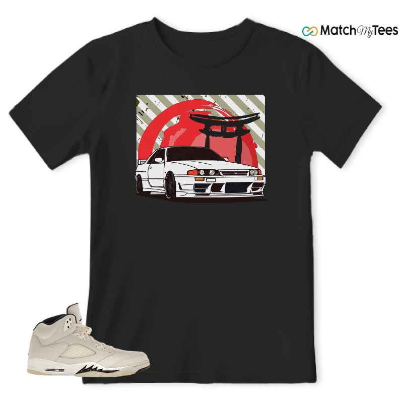 NIKE AIR JORDAN 5 RETRO SAIL SNEAKER Matching Tees t-shirt