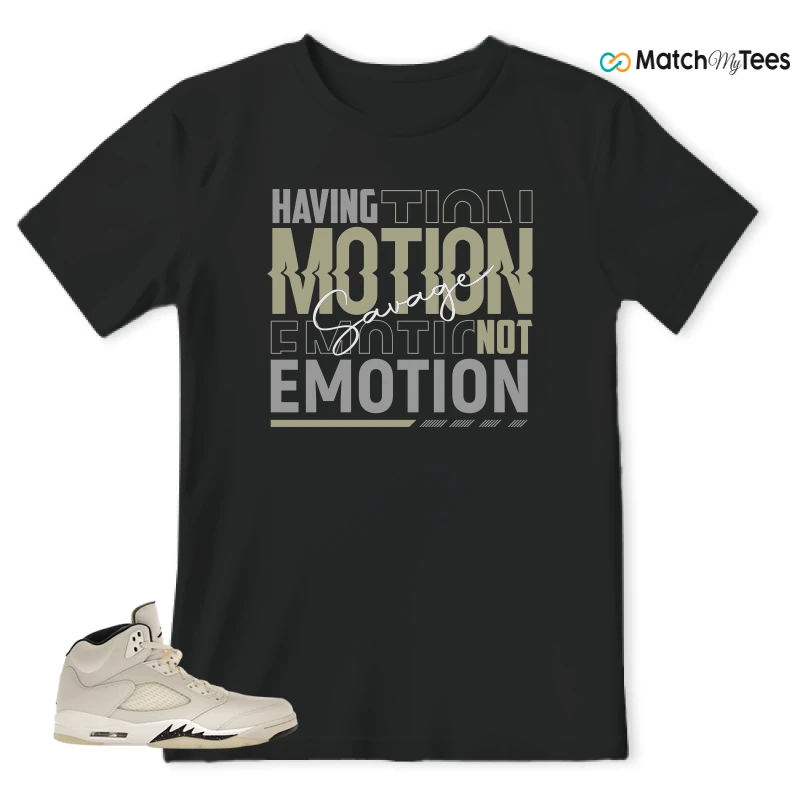NIKE AIR JORDAN 5 RETRO SAIL SNEAKER Matching Tees t-shirt