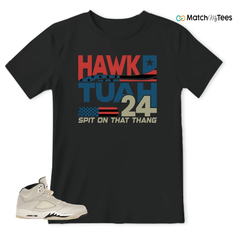 NIKE AIR JORDAN 5 RETRO SAIL SNEAKER Matching Tees t-shirt