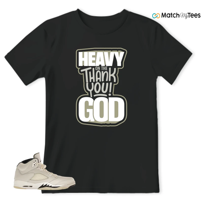 NIKE AIR JORDAN 5 RETRO SAIL SNEAKER Matching Tees t-shirt