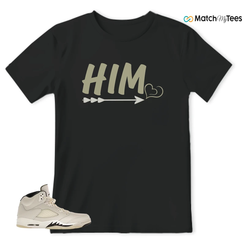 NIKE AIR JORDAN 5 RETRO SAIL SNEAKER Matching Tees t-shirt