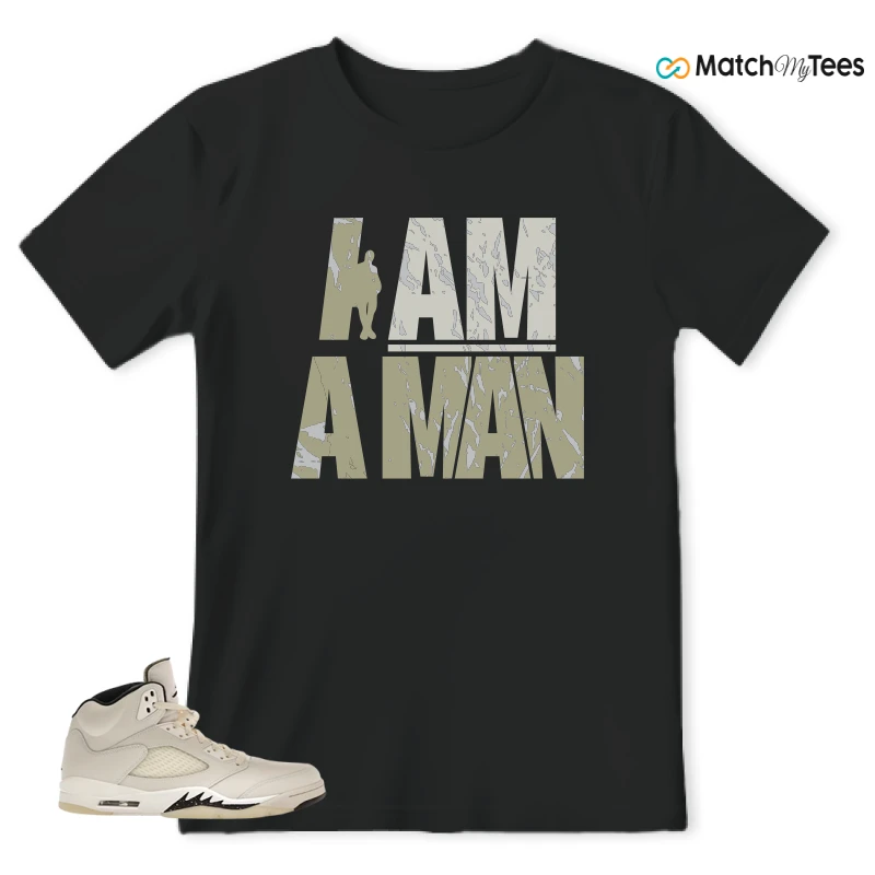 NIKE AIR JORDAN 5 RETRO SAIL SNEAKER Matching Tees t-shirt