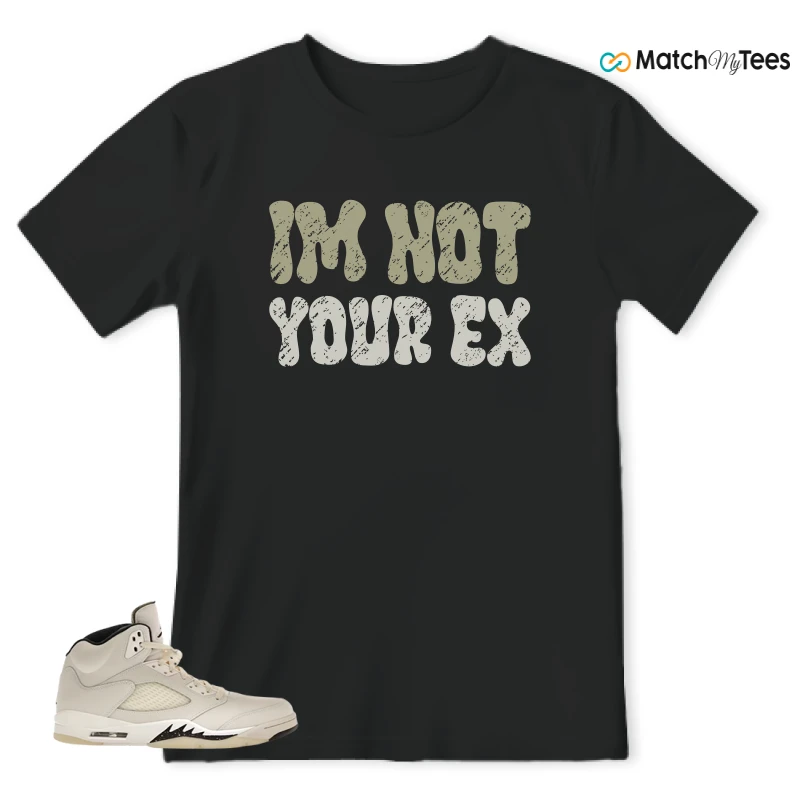 NIKE AIR JORDAN 5 RETRO SAIL SNEAKER Matching Tees t-shirt