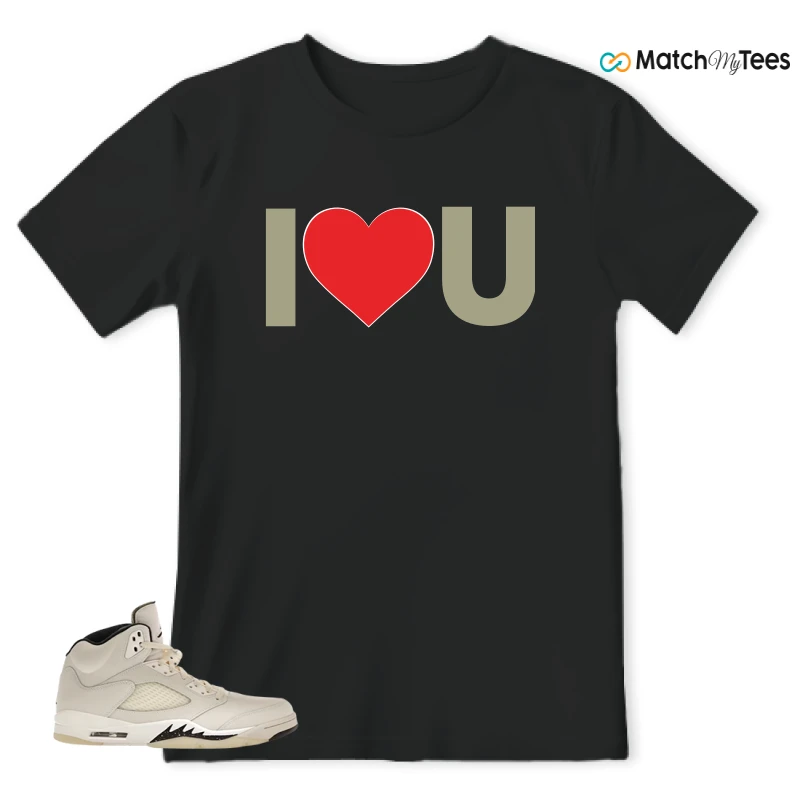 NIKE AIR JORDAN 5 RETRO SAIL SNEAKER Matching Tees t-shirt