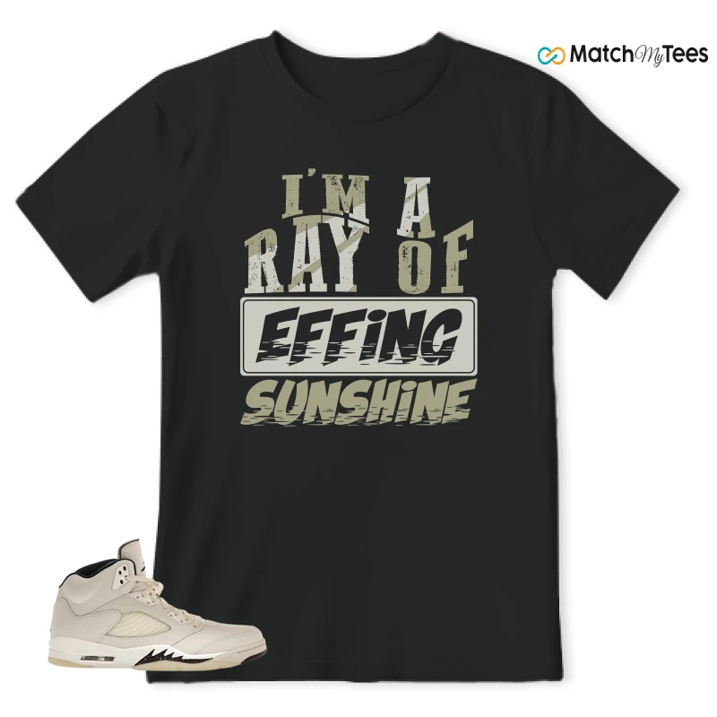NIKE AIR JORDAN 5 RETRO SAIL SNEAKER Matching Tees t-shirt