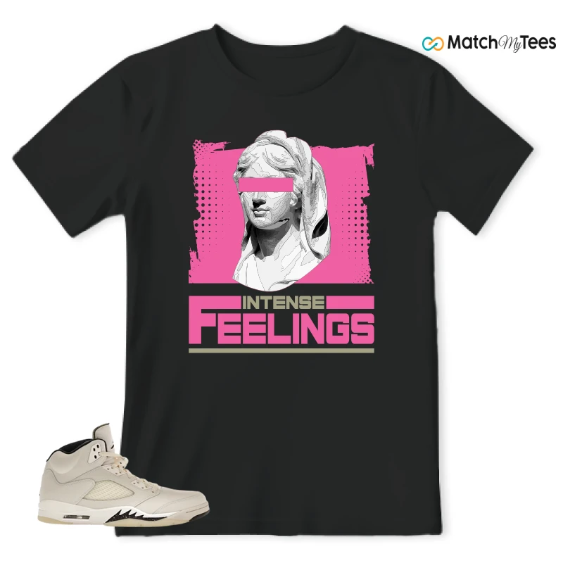 NIKE AIR JORDAN 5 RETRO SAIL SNEAKER Matching Tees t-shirt