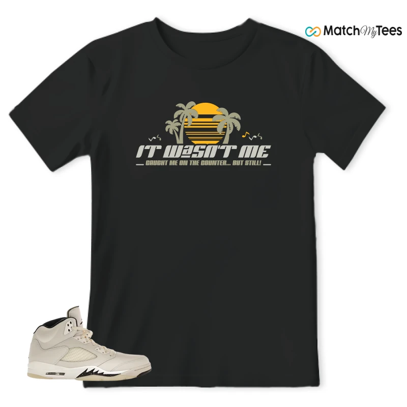 NIKE AIR JORDAN 5 RETRO SAIL SNEAKER Matching Tees t-shirt