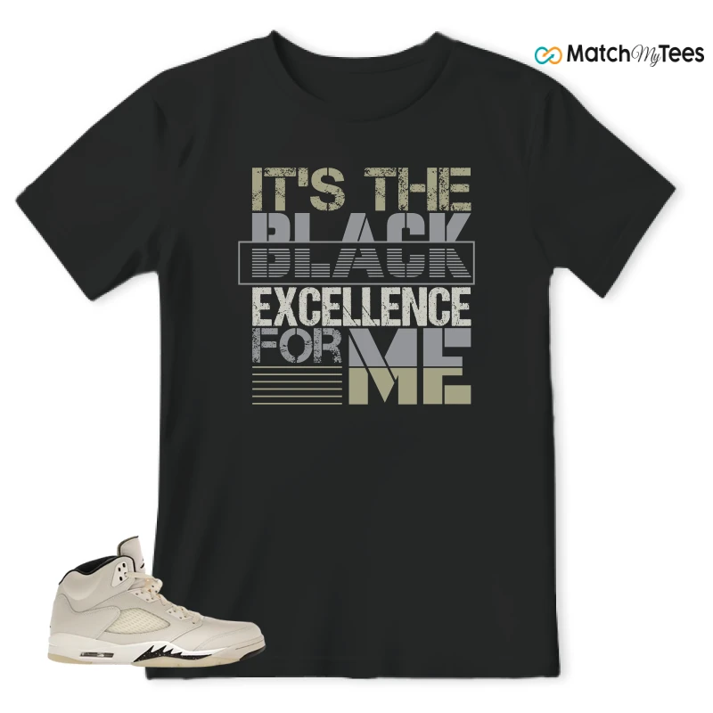NIKE AIR JORDAN 5 RETRO SAIL SNEAKER Matching Tees t-shirt