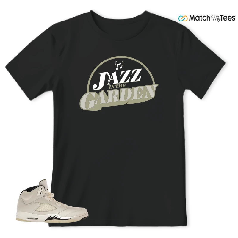 NIKE AIR JORDAN 5 RETRO SAIL SNEAKER Matching Tees t-shirt