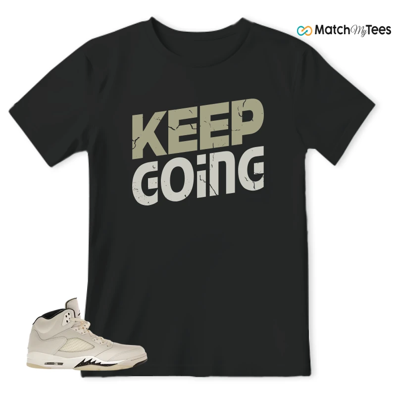 NIKE AIR JORDAN 5 RETRO SAIL SNEAKER Matching Tees t-shirt