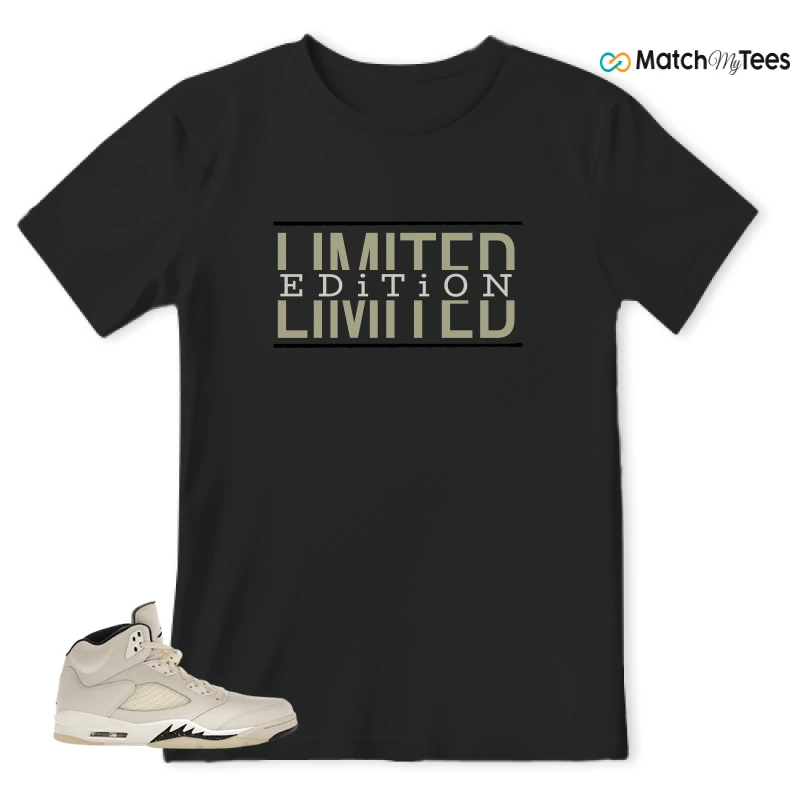 NIKE AIR JORDAN 5 RETRO SAIL SNEAKER Matching Tees t-shirt