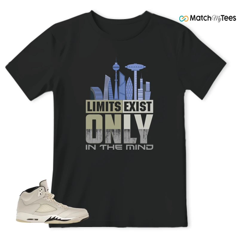 NIKE AIR JORDAN 5 RETRO SAIL SNEAKER Matching Tees t-shirt