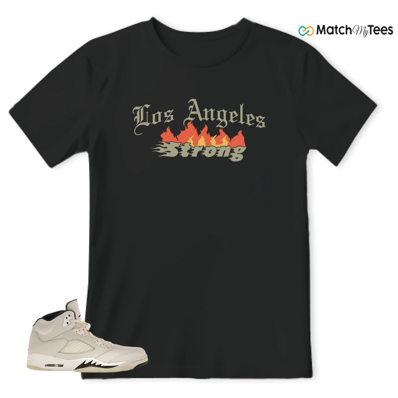 NIKE AIR JORDAN 5 RETRO SAIL SNEAKER Matching Tees t-shirt