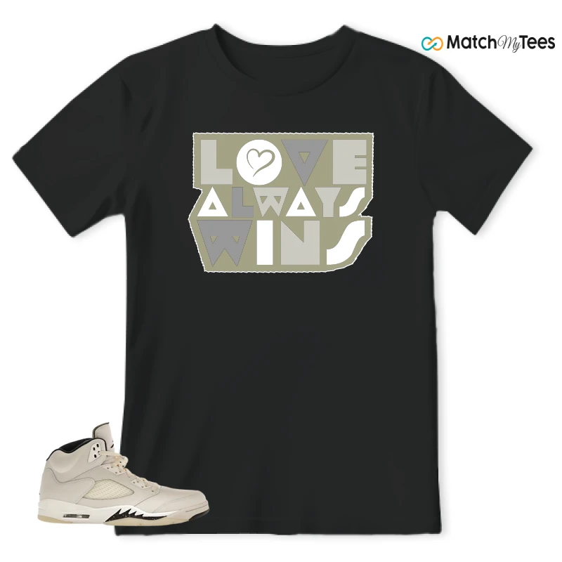 NIKE AIR JORDAN 5 RETRO SAIL SNEAKER Matching Tees t-shirt