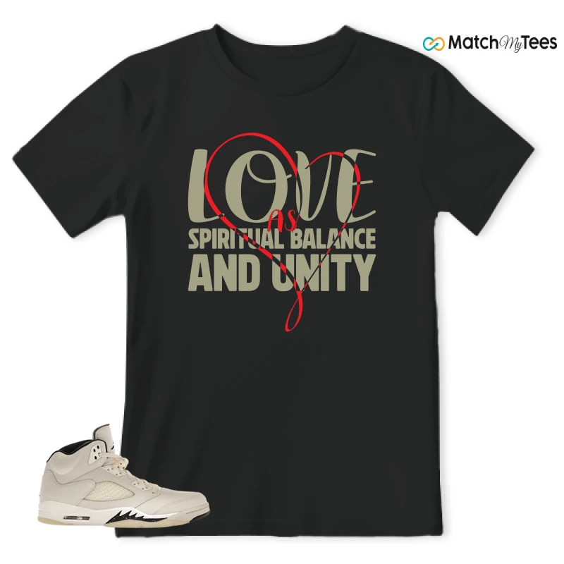 NIKE AIR JORDAN 5 RETRO SAIL SNEAKER Matching Tees t-shirt
