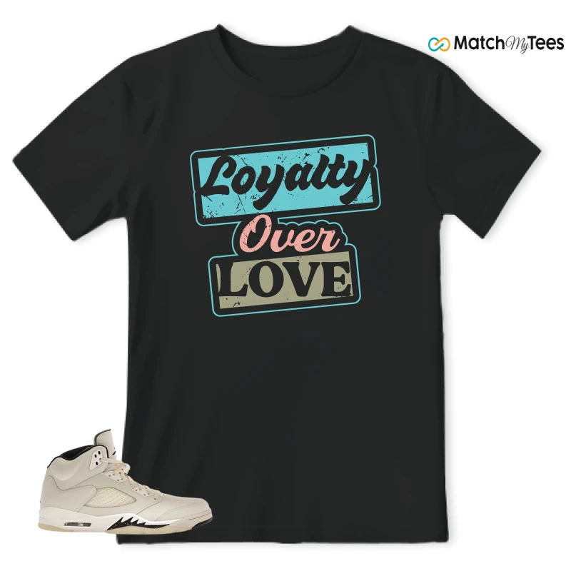 NIKE AIR JORDAN 5 RETRO SAIL SNEAKER Matching Tees t-shirt