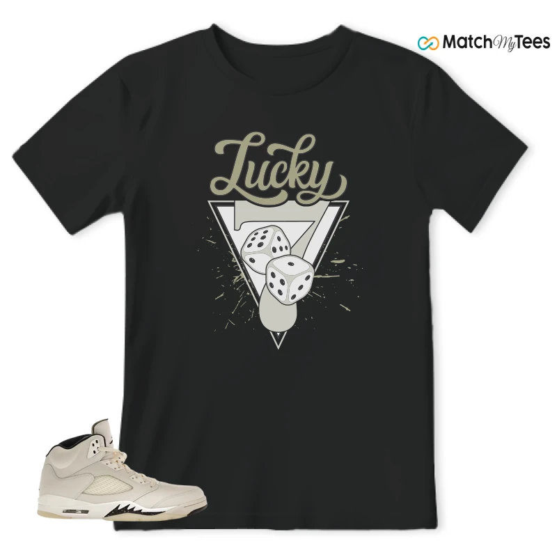 NIKE AIR JORDAN 5 RETRO SAIL SNEAKER Matching Tees t-shirt
