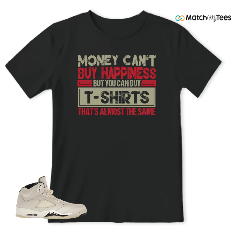 NIKE AIR JORDAN 5 RETRO SAIL SNEAKER Matching Tees t-shirt