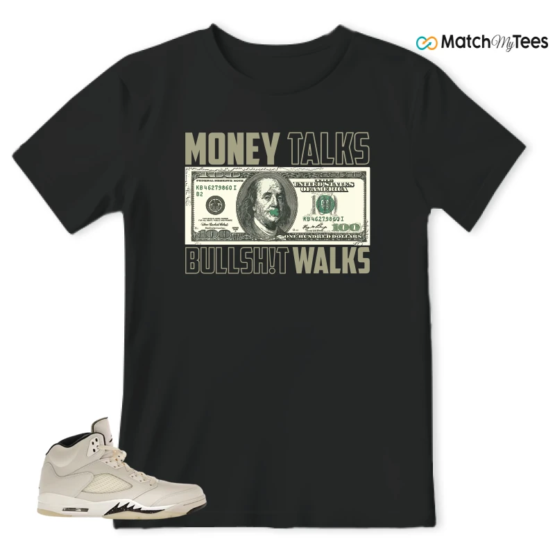 NIKE AIR JORDAN 5 RETRO SAIL SNEAKER Matching Tees t-shirt