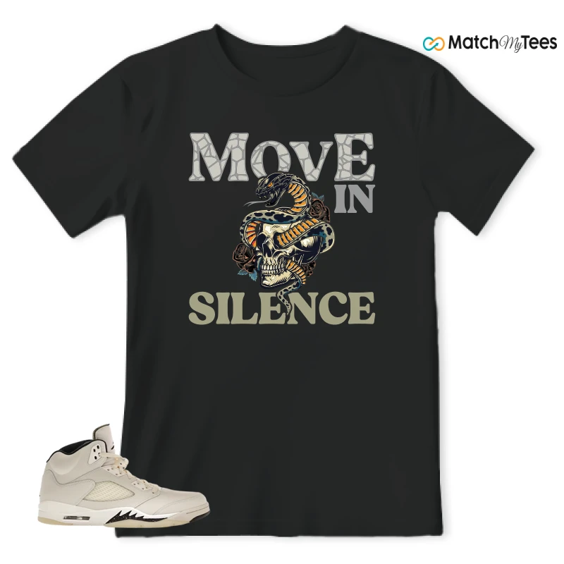 NIKE AIR JORDAN 5 RETRO SAIL SNEAKER Matching Tees t-shirt