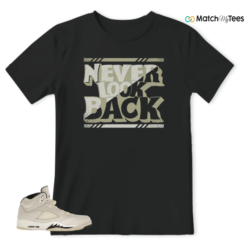 NIKE AIR JORDAN 5 RETRO SAIL SNEAKER Matching Tees t-shirt