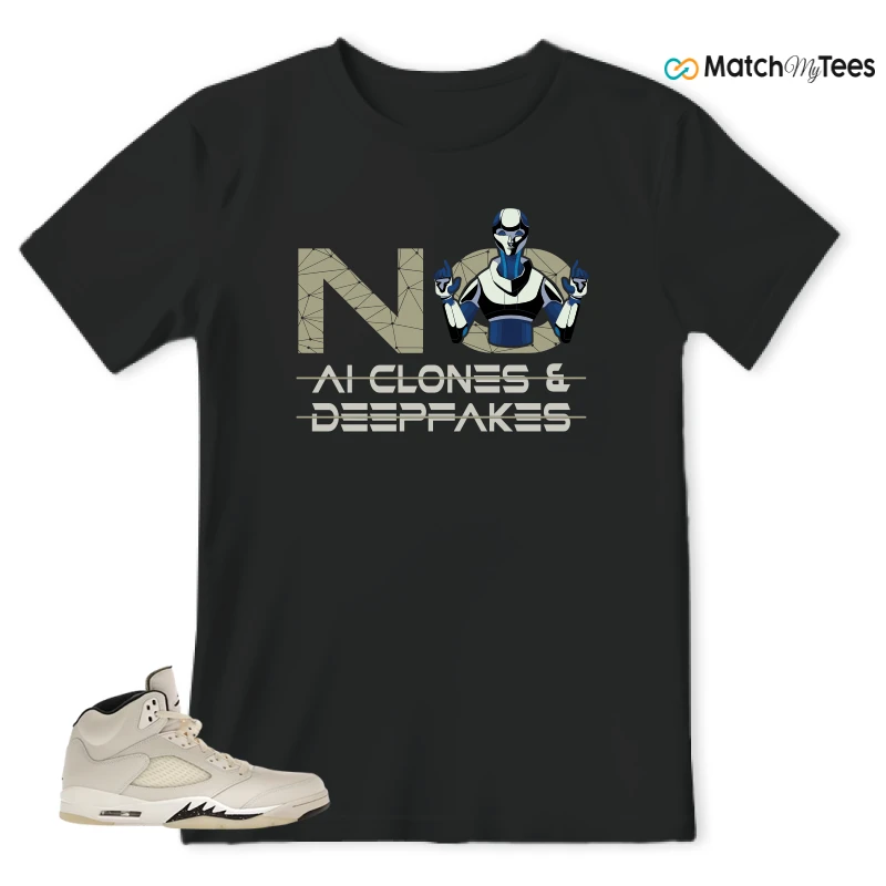 NIKE AIR JORDAN 5 RETRO SAIL SNEAKER Matching Tees t-shirt